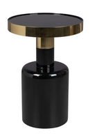 Black Enamel Sculptural Side Table | Zuiver Glam | DutchFurniture.com