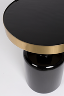 Black Enamel Sculptural Side Table | Zuiver Glam | DutchFurniture.com