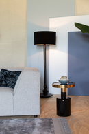 Black Enamel Sculptural Side Table | Zuiver Glam | DutchFurniture.com