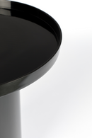 Black Pedestal Side Table | Zuiver Shiny Bomb | Dutchfurniture.com