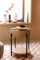 Round Oak Side Table | Zuiver Slides | Dutchfurniture.com