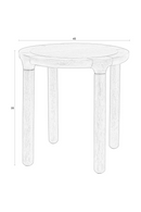 Round Oak Side Table | Zuiver Storm | Dutchfurniture.com