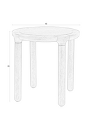 Round Oak Side Table | Zuiver Storm | Dutchfurniture.com