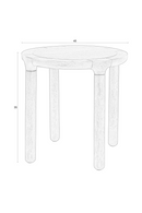 Round Oak Side Table | Zuiver Storm | Dutchfurniture.com