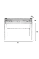 Wooden Secretary Desk Table | Zuiver Barbier | DutchFurniture.com