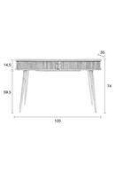 Walnut Wooden Console Table | Zuiver Barbier | DutchFurniture.com