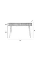 Black Wooden Console Table | Zuiver Barbier | Dutchfurniture.com