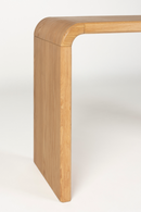 Oak Curved Console Table | Zuiver Brave | Dutchfurniture.com