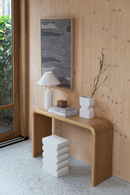 Oak Curved Console Table | Zuiver Brave | Dutchfurniture.com