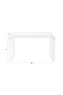 Oak Curved Console Table | Zuiver Brave | Dutchfurniture.com