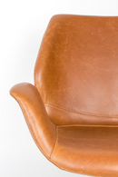 Brown Leather Butterfly Swivel Chair | Zuiver Nikki | OROA TRADE