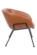 Brown Leather Lounge Chair | Zuiver Feston | Dutchfurniture.com