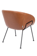 Brown Leather Lounge Chair | Zuiver Feston | Dutchfurniture.com