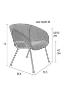 Brown Leather Lounge Chair | Zuiver Feston | Dutchfurniture.com