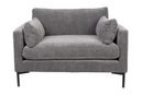 Dark Gray Upholstered Loveseat | Zuiver Summer | DutchFurniture.com