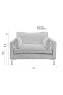 Dark Gray Upholstered Loveseat | Zuiver Summer | DutchFurniture.com