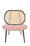 Pink Rattan Lounge Chair | Zuiver Spike | DutchFurniture.com