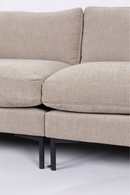 Beige Upholstered 3-Seater Sofa | Zuiver Summer | OROA TRADE
