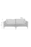 Beige Upholstered 3-Seater Sofa | Zuiver Summer | OROA TRADE