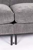 Dark Gray Upholstered 3-Seater Sofa | Zuiver Summer | DutchFurniture.com