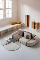 Green Upholstered Pouf | Zuiver Hunter | Dutchfurniture.com