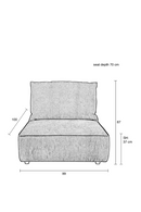 Blue Upholstered Sofa | Zuiver Hunter | Dutchfurniture.com