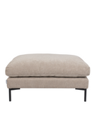 Latte Upholstered Ottoman | Zuiver Summer | DutchFurniture.com