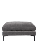 Dark Gray Upholstered Ottoman | Zuiver Summer | DutchFurniture.com