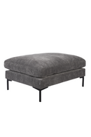 Dark Gray Upholstered Ottoman | Zuiver Summer | DutchFurniture.com