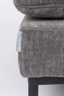 Dark Gray Upholstered Ottoman | Zuiver Summer | DutchFurniture.com