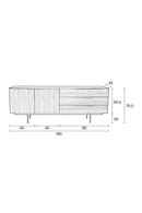 Natural Walnut Sideboard | Zuiver Travis | DutchFurniture.com