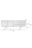 Black Oak Sideboard | Zuiver Travis | DutchFurniture.com
