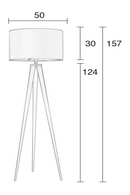 Black Gray Metal Floor Lamp | Zuiver Tripod | DutchFurniture.com