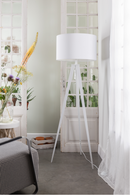White Metal Floor Lamp | Zuiver Tripod | DutchFurniture.com