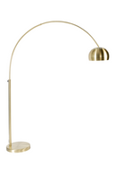 Gold Metal Arched Floor Lamp | Zuiver Bow | DutchFurniture.com