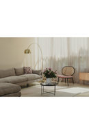 Gold Metal Arched Floor Lamp | Zuiver Bow | DutchFurniture.com
