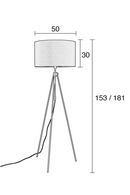 Black Three-Legged Floor Lamp | Zuiver Lesley | DutchFurniture.com