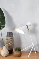 White Metal Tripod Table Lamp | Zuiver Shady | DutchFurniture.com