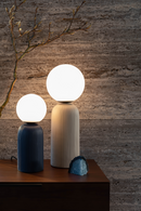 Blue Fluted Ceramic Table Lamp S | Zuiver Dash | Dutchfurniture.com