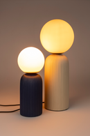 Blue Fluted Ceramic Table Lamp S | Zuiver Dash | Dutchfurniture.com