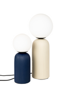 Beige Fluted Ceramic Table Lamp M | Zuiver Dash | Dutchfurniture.com