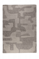 Gray Wool Patterned Rug 5' x 7'5" | Zuiver Frantic | Dutchfurniture.com