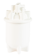 White Ceramic Modern Vase | Zuiver Bassin | Dutchfurniture.com