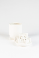 White Ceramic Modern Vase | Zuiver Bassin | Dutchfurniture.com