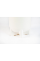 White Ceramic Modern Vase | Zuiver Bassin | Dutchfurniture.com